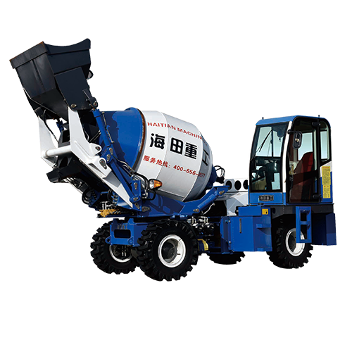 海田重工全自动上料搅拌车多少钱一辆？(图1)