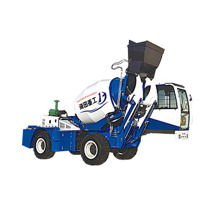 海田重工全自动上料搅拌车一个人能操作吗？(图1)