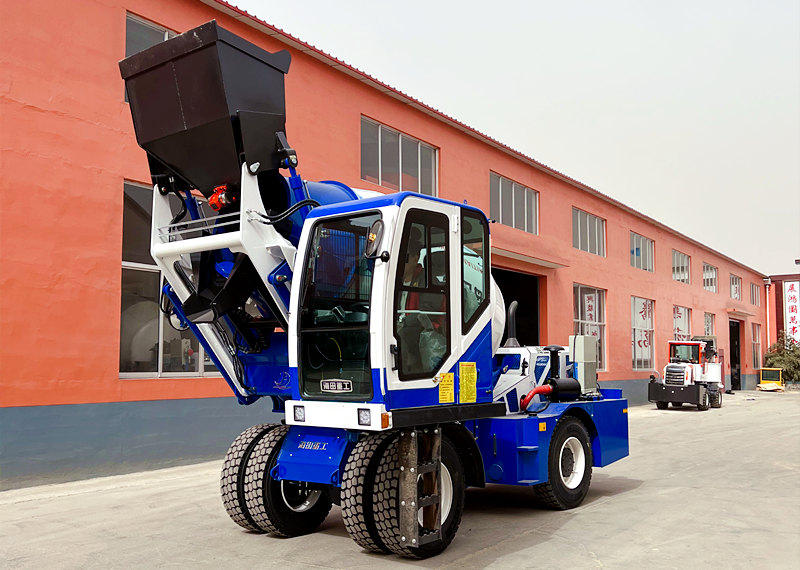 混凝土自上料搅拌车罐不转，转开了没力而液压油从邮箱加油口喷出来是什么原因？(图1)